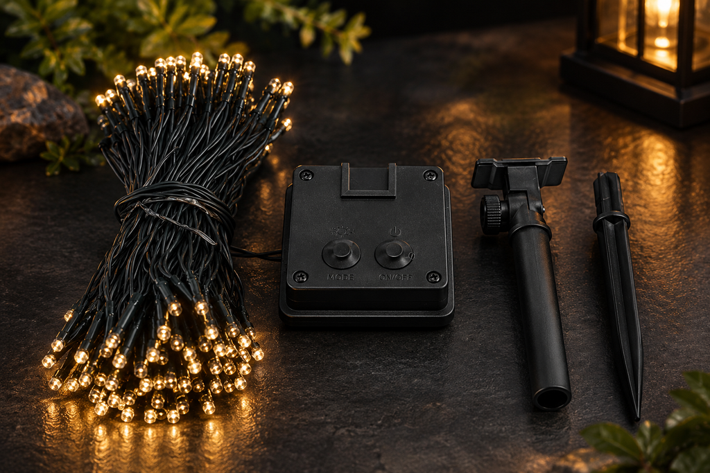Solar String Lights Outdoor, Waterproof LED Fairy Lights for Christmas, Garden, Yard & Patio, Decorative Ambiance Lights