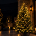 Christmas Tree Decoration Lights, Outdoor Remote Control Copper Wire String Lights, LED Starry Fairy Lights & Garland