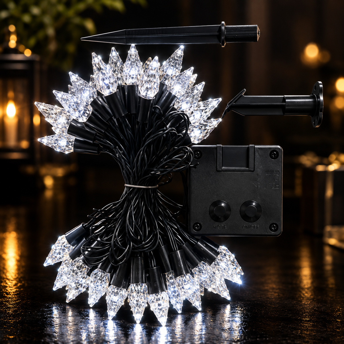 Solar String Lights Outdoor, Waterproof LED Decorative Lights for Garden Yard Patio, Christmas Tree & Holiday Fairy Lights