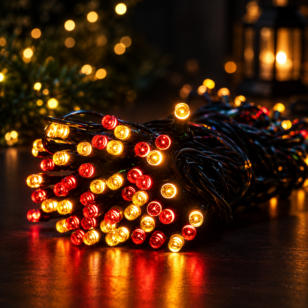 Solar String Lights Outdoor, Waterproof LED Fairy Lights for Christmas, Garden, Yard & Patio, Decorative Ambiance Lights