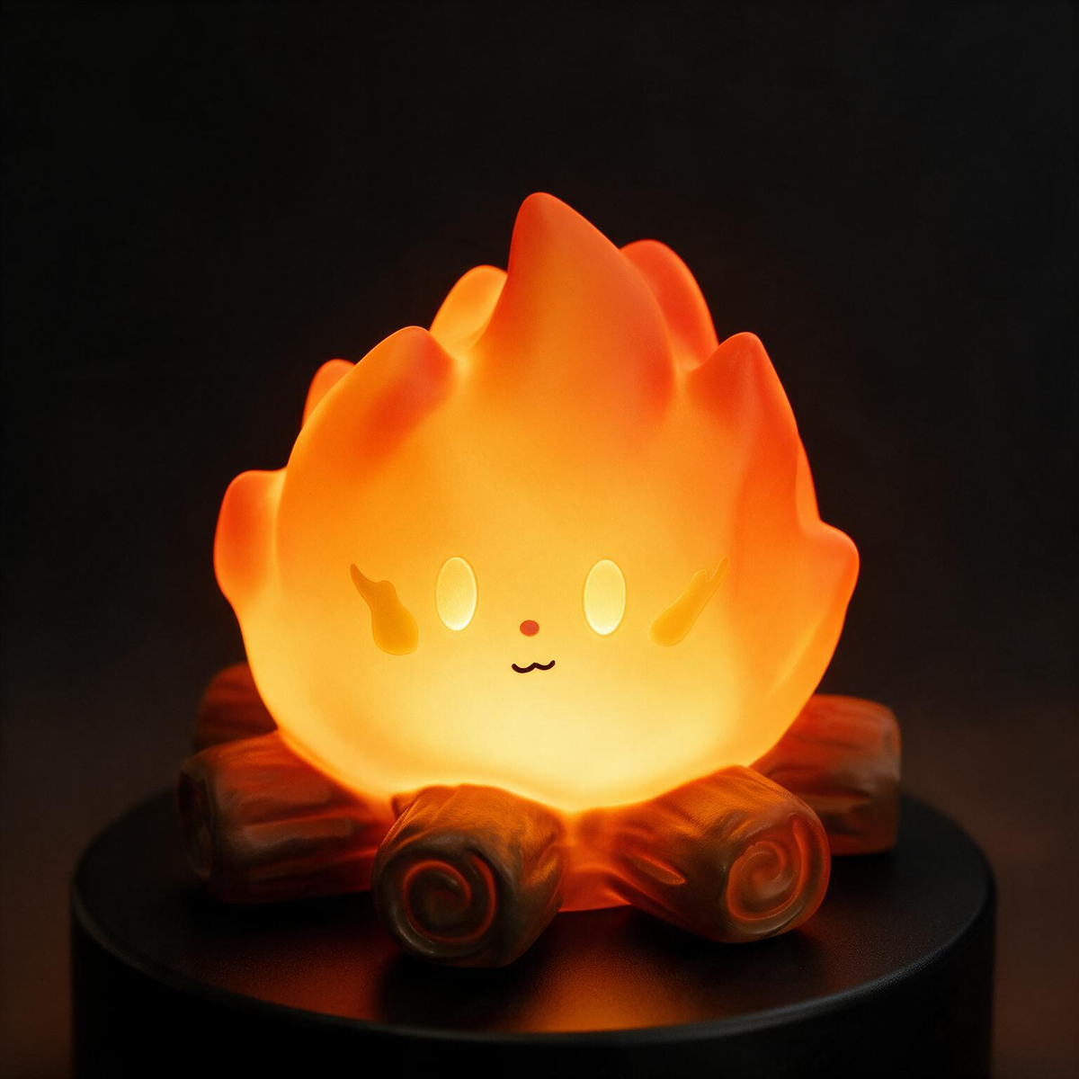 LED Campfire Night Light - Bedroom & Desktop Ambiance Lamp