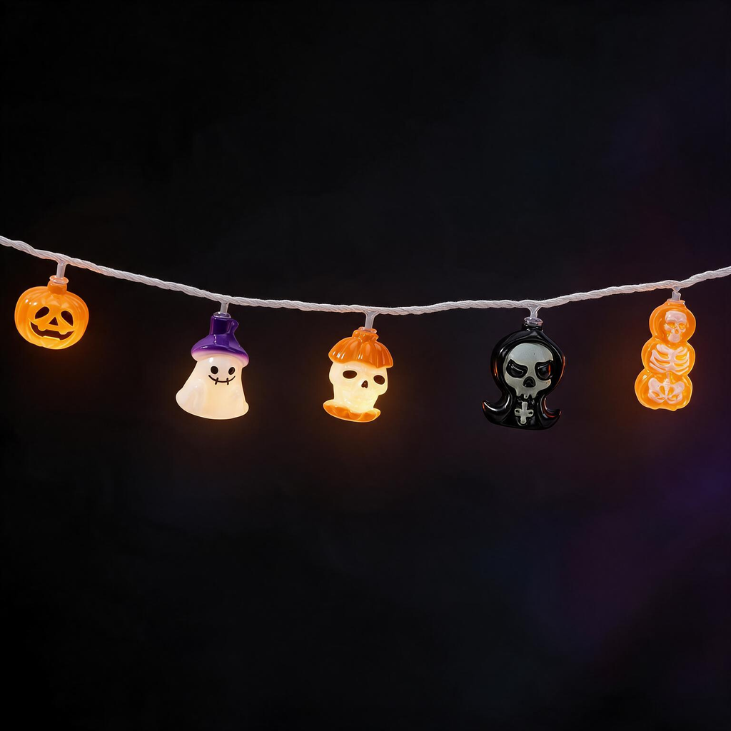 Halloween LED Pumpkin & Skull String Lights