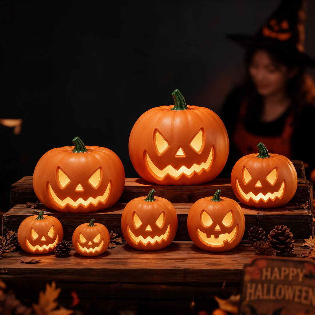 Halloween Light-Up Pumpkin Decoration