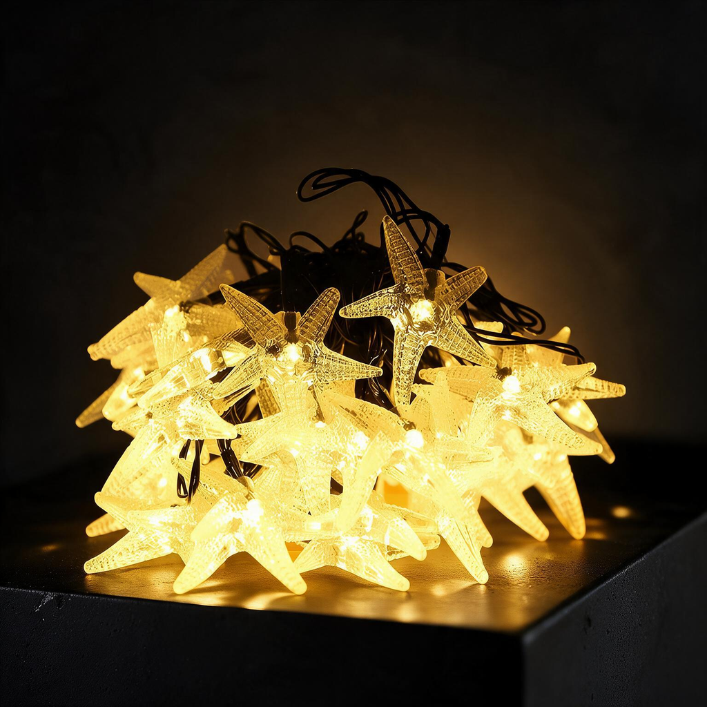 LED Starfish String Lights - Indoor & Outdoor Decoration